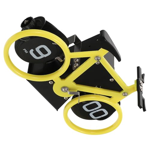 ROMISBABA Vintage Fahrrad Flip Uhr Tischuhr Nostalgisch Mechanisch Langlebig für Wohnzimmer Büro Schlafzimmer Geschenkidee von ROMISBABA