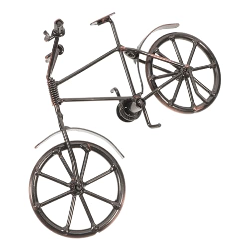 ROMISBABA Vintage Fahrrad Modell Handgefertigt Miniatur Deko Ornament für Büro Zuhause Geschenkidee Stilvolle Retro Metall Skulptur für Schreibtisch Regal Wohnkultur von ROMISBABA