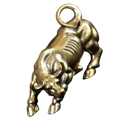 ROMISBABA Vintage Messing Skulptur Tischdekoration Bull Figur Retro Ox Design für Wohnzimmer Büro Restaurant Handgefertigte Kleine Bullische Ornamente ROMISBABA Vintage Messing Skulptur Tischdekoration Bull Figur Retro Ox Design für Wohnzimmer Büro Restaurant Handgefertigte Kleine Bullische Ornamente von ROMISBABA