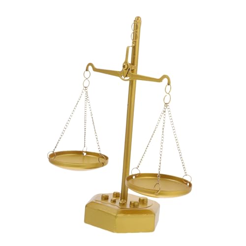 ROMISBABA Vintage Metall Waage Dekoration Kleiner Präzisionswaage Schmuckständer Metall Display Organizer für Büro Wohnzimmer Hexen Home Decor von ROMISBABA