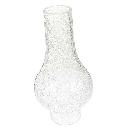 ROMISBABA Vintage Öl Lampenschirm aus mit Rissmuster Winddichter Hitzebeständiger Lampenschirm für Petroleumlampe und Tischleuchte Transparentes Design Langlebig und ROMISBABA Vintage Öl Lampenschirm aus mit Rissmuster Winddichter Hitzebeständiger Lampenschirm für Petroleumlampe und Tischleuchte Transparentes Design Langlebig und von ROMISBABA