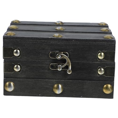 ROMISBABA Vintage Schatzkiste Holz Schmuckkästchen Retro Aufbewahrungsbox für Ringe Ohrringe Halsketten Damen Geschenkbox für Schmuck und Andenken ROMISBABA Vintage Schatzkiste Holz Schmuckkästchen Retro Aufbewahrungsbox für Ringe Ohrringe Halsketten Damen Geschenkbox für Schmuck und Andenken von ROMISBABA