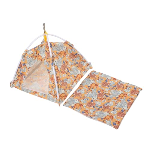 ROMISBABA Vogelhängematte Vogelnest Hängendes Papageienzelt Atmungsaktiv Warmes Haustierbett Für Wellensittiche Nymphensittiche Kanarienvögel Innen Außen Gebrauch von ROMISBABA