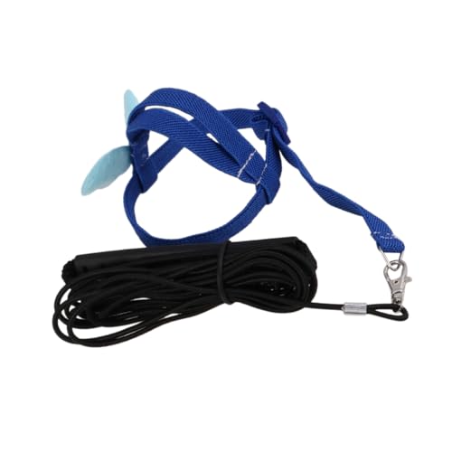 ROMISBABA Vogelleine Geschirr vogelzubehör vogelzubebehör Vogelgeschenk keilriemen Vogelseil Zugseil für das Vogeltraining Blue von ROMISBABA