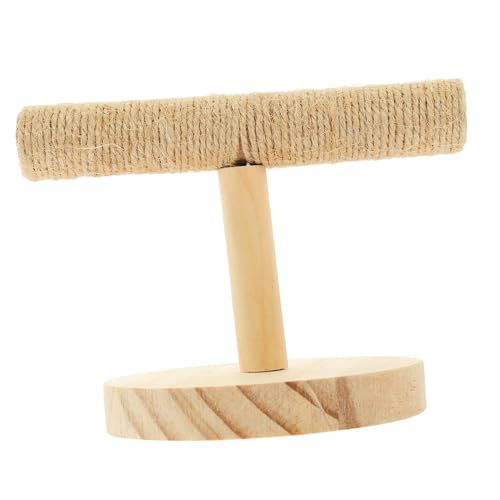 ROMISBABA Vogelstandplatz aus Natürlichem Holz Robuste Sitzstange für Papageien Standfester Vogelspielplatz mit Rutschfester Oberfläche Langlebiges Trainingsspielzeug für Wellensittiche und ROMISBABA Vogelstandplatz aus Natürlichem Holz Robuste Sitzstange für Papageien Standfester Vogelspielplatz mit Rutschfester Oberfläche Langlebiges Trainingsspielzeug für Wellensittiche und von ROMISBABA