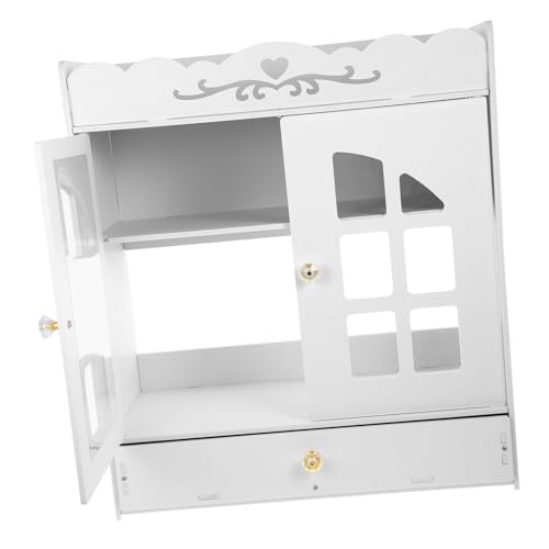 ROMISBABA Wandmontierter Badezimmer Wandschrank aus Langlebigem mit Doppelflügeliger Tür Staubgeschütztem Aufbewahrungsregal für Kosmetik und Badutensilien Stilvolles Vintage Design für ROMISBABA Wandmontierter Badezimmer Wandschrank aus Langlebigem mit Doppelflügeliger Tür Staubgeschütztem Aufbewahrungsregal für Kosmetik und Badutensilien Stilvolles Vintage Design für von ROMISBABA