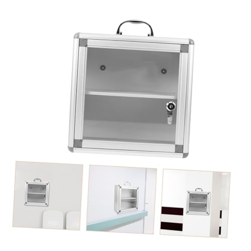 ROMISBABA Wandmontierter Medizinschrank Große Kapazität Arzneischrank mit Mehrfachfächern Wandapotheke für Haushalt Platzsparend Einfache Installation von ROMISBABA