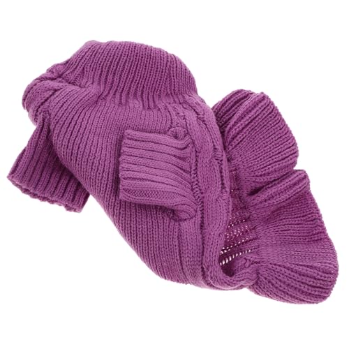 ROMISBABA Warmer Hundepullover mit Hohem Kragen Weicher Strick für Kleine Hunde im Herbst und Winter Hautfreundlich und Modisch für Kuschelige und Alltag von ROMISBABA
