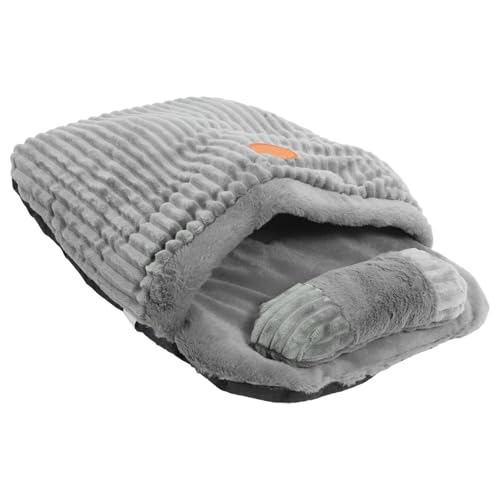 ROMISBABA Warmer Weicher Katzen Schlafsack aus Plüsch Gefüttert Kuscheliges Katzennest für Haustiere als Winterbett und Schlafhöhle für Kleine Kätzchen von ROMISBABA