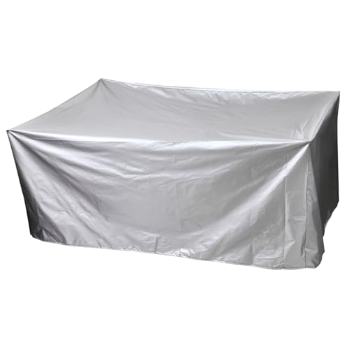 ROMISBABA Wasserdichte Gartentisch Stuhlabdeckung aus Strapazierfähigem Polyester UV beständig und Schmutzabweisend Schutzplane für Outdoor möbel Silberfarben von ROMISBABA