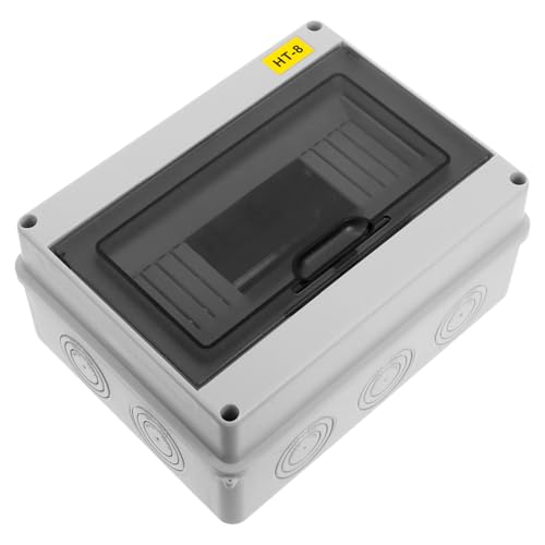 ROMISBABA Wasserdichte Verteilerdose mit Eingebauter Sicherung Transparente Elektrische Anschlussbox Große Kapazität für Außensteckdosen Schutzbox für Mehrfachgeräte Zuverlässiger ROMISBABA Wasserdichte Verteilerdose mit Eingebauter Sicherung Transparente Elektrische Anschlussbox Große Kapazität für Außensteckdosen Schutzbox für Mehrfachgeräte Zuverlässiger von ROMISBABA