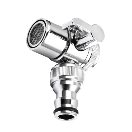 ROMISBABA Wasserhahn Adapter für Waschmaschine Drehbarer Spülbecken Schlauchanschluss Robustem Material Dicht Schließend Einfache Installation Kompatibel mit Standard Wasserhähnen ROMISBABA Wasserhahn Adapter für Waschmaschine Drehbarer Spülbecken Schlauchanschluss Robustem Material Dicht Schließend Einfache Installation Kompatibel mit Standard Wasserhähnen von ROMISBABA