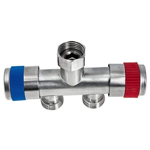 ROMISBABA Wasserhahn Verteiler Doppelter Schlauchadapter für Waschmaschine und Garten Robuste und Langlebige Verbindung Leicht zu Installieren Kompatibel mit Verschiedenen Schläuchen ROMISBABA Wasserhahn Verteiler Doppelter Schlauchadapter für Waschmaschine und Garten Robuste und Langlebige Verbindung Leicht zu Installieren Kompatibel mit Verschiedenen Schläuchen von ROMISBABA