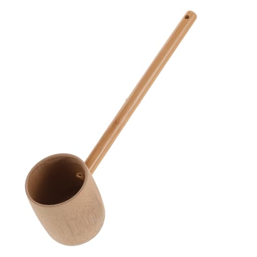 ROMISBABA Wasserlöffel mit Langem Stiel Rustikale Japanische Wasserschöpfer Kelle für Bad Garten und Camping Multifunktionale Langlebige Schöpfkelle Minimalistisches Design von ROMISBABA