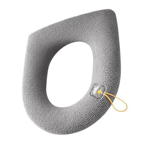 ROMISBABA Weicher Dicker Polyester Toilettensitzbezug Waschbar Warm rutschfest Komfortable Wc Sitzauflage mit Praktischem Griff Passend für Jahreszeiten Tiefgrau ROMISBABA Weicher Dicker Polyester Toilettensitzbezug Waschbar Warm rutschfest Komfortable Wc Sitzauflage mit Praktischem Griff Passend für Jahreszeiten Tiefgrau von ROMISBABA