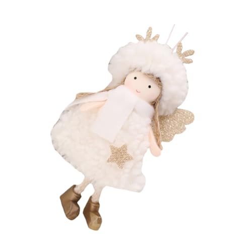 ROMISBABA Weihnachtsanhänger Mädchen Hängend Leichte Weihnachtsbaumschmuck Deko für Tür Fenster Baum Festliche Weiße Figur ROMISBABA Weihnachtsanhänger Mädchen Hängend Leichte Weihnachtsbaumschmuck Deko für Tür Fenster Baum Festliche Weiße Figur von ROMISBABA