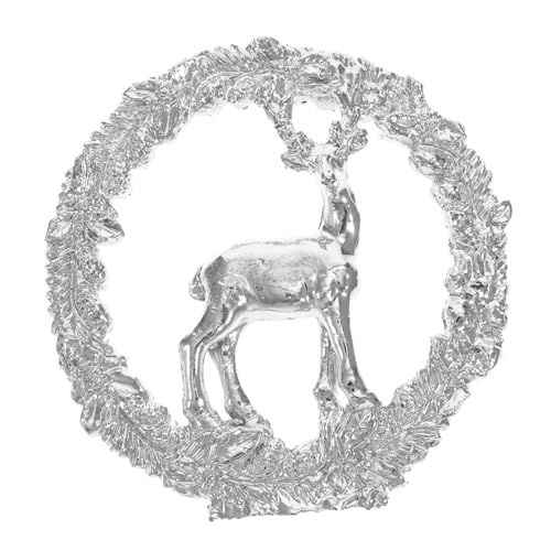 ROMISBABA Weihnachtsdeko Baumhänger Resin Silber Weihnachtsanhänger Indoor Christbaumschmuck Wanddeko Festliche Tannenbaumschmuck Fensterdekoration von ROMISBABA