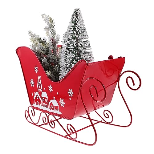 ROMISBABA Weihnachtsdekorationen Weihnachtsbaum Schlittenauto Heimdekoration Ornamente (mittlere Größe) Weihnachts Party weihnachtsbaumdeko Desktop-Schlittenverzierung Party-Schlitten- von ROMISBABA