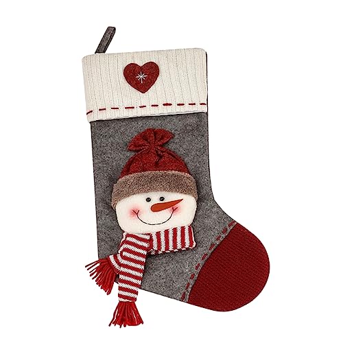 ROMISBABA Weihnachtsstrumpf Festliche Weihnachtsdeko Für Süße Klassischem Design Für Weihnachtsfeiern Und Dekoration Langlebig von ROMISBABA