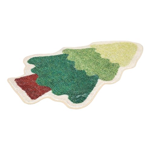 ROMISBABA Weihnachtsteppich Weihnachtsbaum-Form Rutschfester Weicher Plüschteppich Kinderzimmer Schlafzimmer Wohnzimmer Bad Festliche Deko Kuscheliger Fußmatte ROMISBABA Weihnachtsteppich Weihnachtsbaum-Form Rutschfester Weicher Plüschteppich Kinderzimmer Schlafzimmer Wohnzimmer Bad Festliche Deko Kuscheliger Fußmatte von ROMISBABA