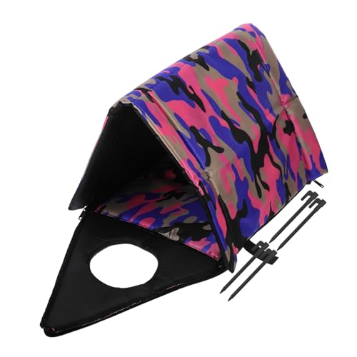 ROMISBABA Wetterfestes Isoliertes Kleines Katzenhaus mit Erhöhtem Design für Draußen Wind Regengeschützt Einfache Installation als Warmes Schutz für Kleine Katzen und Hunde von ROMISBABA