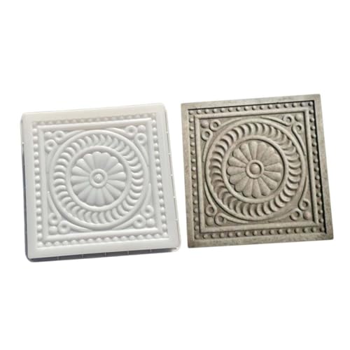 ROMISBABA Wiederverwendbare Beton Trittsteinform Pflasterstein Gießform für Gartenweg DIY Pflastermold für Terrasse und Grünfläche Einfache Reinigung und Anwendung von ROMISBABA