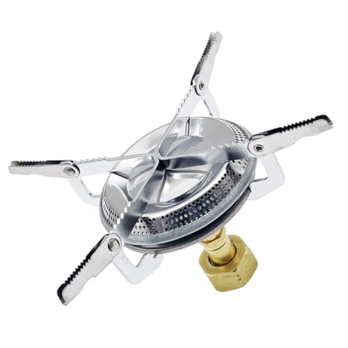 ROMISBABA Winddichter Tragbarer Camping Gaskocher mit Edelstahlbasis Leichter Outdoor brenner für Camping Wandern und Picknick Kompakter Mini kartuschenkocher Praktischer Mobiler Gasofen ROMISBABA Winddichter Tragbarer Camping Gaskocher mit Edelstahlbasis Leichter Outdoor brenner für Camping Wandern und Picknick Kompakter Mini kartuschenkocher Praktischer Mobiler Gasofen von ROMISBABA