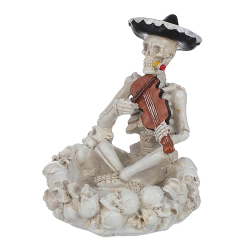 ROMISBABA Windfester Resin Aschenbecher Schädel Figur Totenkopf Design Kompakt für Innen Außen Vintage Halloween Raucher Zubehör und Skurrile Wohnaccessoires Dekoration ROMISBABA Windfester Resin Aschenbecher Schädel Figur Totenkopf Design Kompakt für Innen Außen Vintage Halloween Raucher Zubehör und Skurrile Wohnaccessoires Dekoration von ROMISBABA