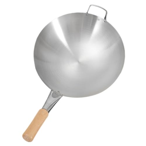 ROMISBABA Wok mit Holzgriff Runder Pfannenboden Langlebige und Verschleißfeste Pfanne für Induktions und Gasherde Leicht zu Reinigen und Antihaftbeschichtet ROMISBABA Wok mit Holzgriff Runder Pfannenboden Langlebige und Verschleißfeste Pfanne für Induktions und Gasherde Leicht zu Reinigen und Antihaftbeschichtet von ROMISBABA