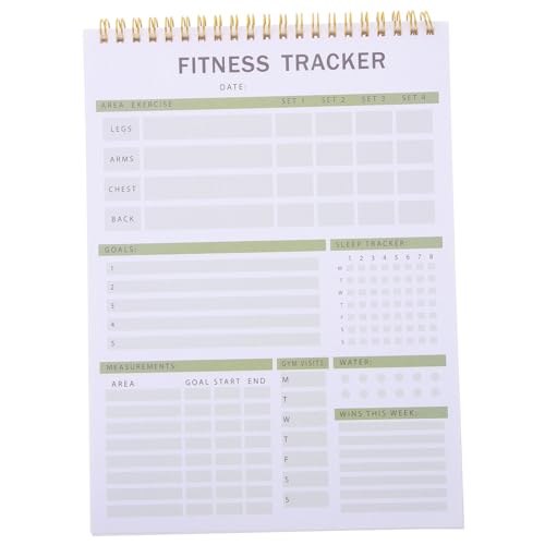 ROMISBABA Workout Journal Notizbuch Kompakt Leicht Fitnessplaner Trainingsprotokoll Zielverfolgung Motivation für Frauen und Männer Tägliches Workout Buch von ROMISBABA