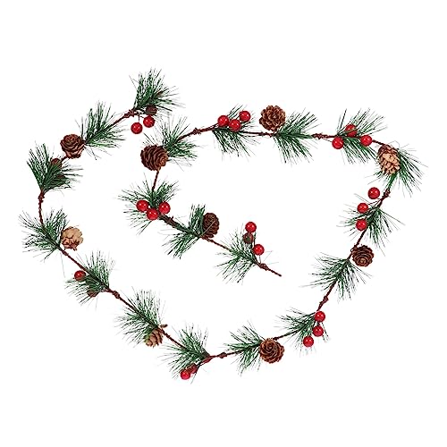 ROMISBABA Xmas Künstliche Girlande Tannenzweigen Mit Beeren Weihnachtsdekoration Für Tür Kamin Und Treppe Einfach Zu Reinigen Formen ROMISBABA Xmas Künstliche Girlande Tannenzweigen Mit Beeren Weihnachtsdekoration Für Tür Kamin Und Treppe Einfach Zu Reinigen Formen von ROMISBABA