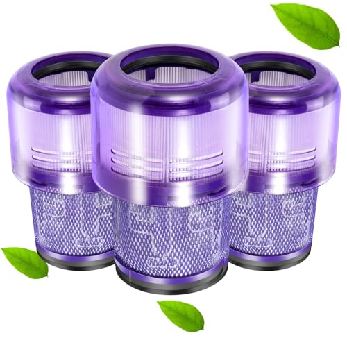 ROMIVO 3 Stück Filters für Dyson V15 V11, Filter für Dyson V11 Torque Drive V11 Animal V11 Complete V11 Extra V15 Detect V15s Detect Submarine Staubsauger, Ersetzen Sie # 970013-02 & 97001302 von ROMIVO