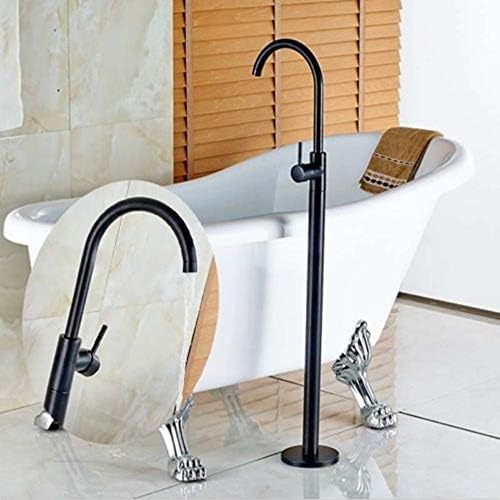 Moderner, Mit Öl Eingeriebener Bronze-Badezimmer-Boden-Wannen-Wasserhahn, Wannenfüller-Mischbatterie von ROMOER
