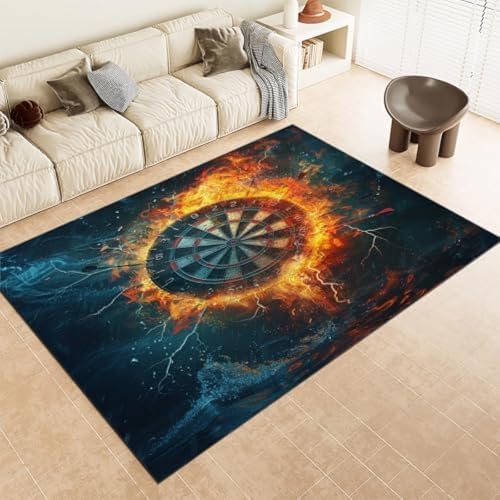 ROMOER Fläche Teppiche Spiel Dart Platte Maschine Waschbarer Teppich Weich, von ROMOER