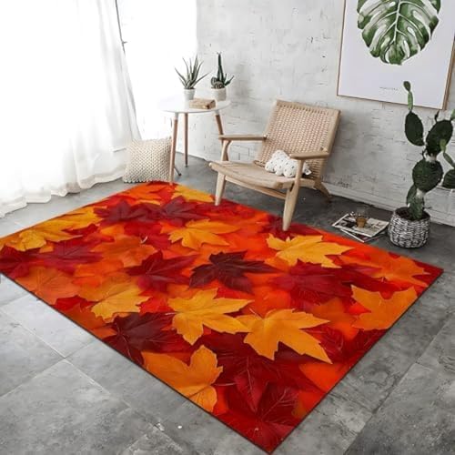 ROMOER Herbst Maple Blätter Druck Teppich Dekor, ROMOER Herbst Maple Blätter Druck Teppich Dekor, von ROMOER