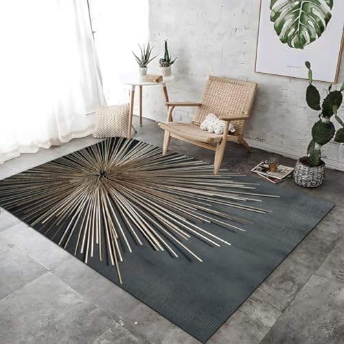 ROMOER Metallstange Ray Bunte Druckteppich Nicht rutschfeste Teppiche Atmungsaktiven Dauerhaften Teppich, ROMOER Metallstange Ray Bunte Druckteppich Nicht rutschfeste Teppiche Atmungsaktiven Dauerhaften Teppich, von ROMOER