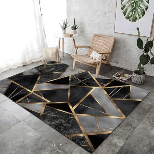ROMOER Square Line Texturthe Schwarz -Weiß -Für Schlafzimmer Nicht -Schlupfteppich Weich, ROMOER Square Line Texturthe Schwarz -Weiß -Für Schlafzimmer Nicht -Schlupfteppich Weich, von ROMOER