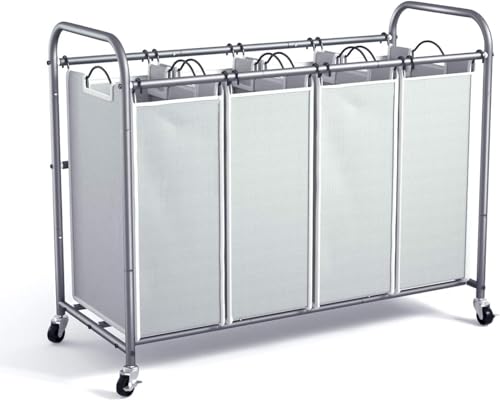 ROMOON Wäschesortierwagen mit 4 Taschen von ROMOON