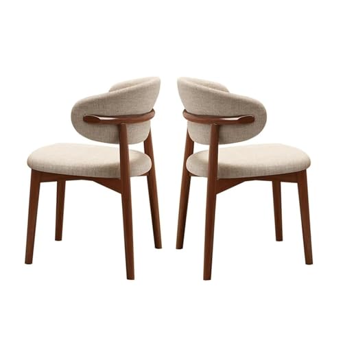 Dining Chairs,Moderner Esszimmerstuhl mit Holzbeinen, Bequemer Beistellstuhl Stoff gepolstert Einfacher Freizeitstuhl für Küche Vanity Living Room 6pack Dining Chairs,Moderner Esszimmerstuhl mit Holzbeinen, Bequemer Beistellstuhl Stoff gepolstert Einfacher Freizeitstuhl für Küche Vanity Living Room 6pack von ROMOZ