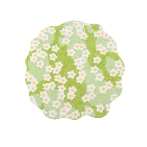 Moss Rug Flower Rug Irregular Shaped Rug Round Shag Rug Aesthetic Floral Rug Grass Rug Cute Bathroom Rugs Moss Carpet Green Area Rug for Living Room & Bedroom, Nursery 100 * 100cm Moss Rug Flower Rug Irregular Shaped Rug Round Shag Rug Aesthetic Floral Rug Grass Rug Cute Bathroom Rugs Moss Carpet Green Area Rug for Living Room & Bedroom, Nursery 100 * 100cm von ROMOZ