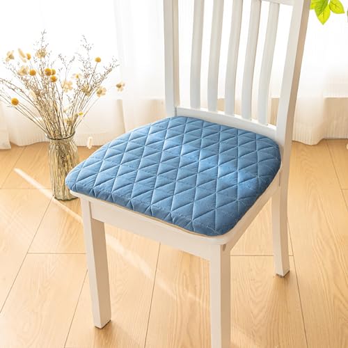 ROMOZ Stuhl Pads Küche Kissen für Stühle, Maschine waschbar Esszimmer Sitzkissen Indoor Outdoor Esszimmer Stuhl Blue,2pack von ROMOZ