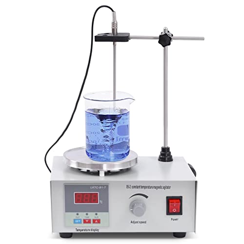 ROMYIX Magnetrührer 2000ML Hotplate Mixer 2000 RPM Lab Heizung Platte Rührer mit digitaler Temperaturanzeige einschließlich Rührstab und Support Stand von ROMYIX
