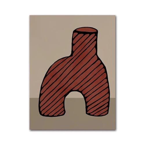 RONGCH Wandbilder auf Leinwand Abstrakte Bunte Vase Serie Moderne Wand Kunstdruck Leinwand Malerei Poster Für Wohnzimmer Wohnkultur(K,40x60cm) von RONGCH