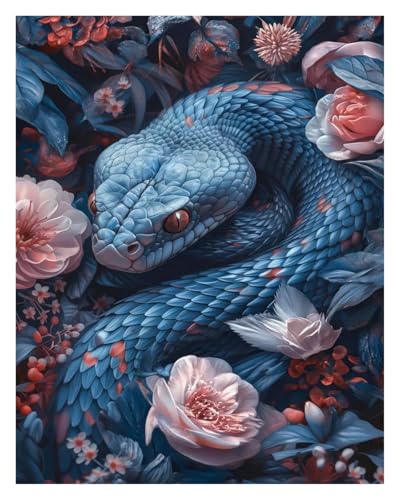 Wandbilder auf Leinwand Schlange Ästhetik Bild Blume Kunst Poster Keine Rahmen Drucke Leinwand Malerei Wand Kunst Bild Home Decor(F,20x30cm) von RONGCH