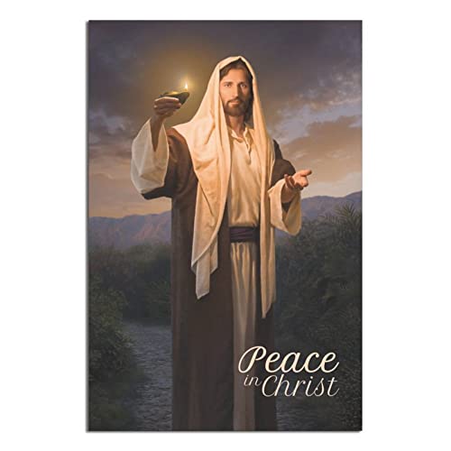 RONGCHENG Poster mit Jesus-Gott, Religion, Frieden in Christus, Leinwandkunst, Heimdekoration, Bild, Poster, Druck, Gemälde, Geschenk, Poster von RONGCHENG