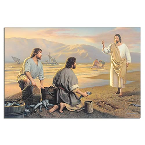 Jesus und Angler Christus Gott Religion Poster Leinwand Kunst Zuhause Wanddekoration Bild Poster Druck Gemälde Geschenk Poster Jesus und Angler Christus Gott Religion Poster Leinwand Kunst Zuhause Wanddekoration Bild Poster Druck Gemälde Geschenk Poster von RONGCHENG