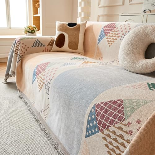 RONGESAEFS Sofaüberwürfe groß, extragroße Überwürfe für Sofas, vielseitige, gewebte, weiche Überwurfdecke im Bohemian-Stil mit Quasten für Sofas, Schlafsofas und Sessel(Color:E,Size:180 * 180cm) RONGESAEFS Sofaüberwürfe groß, extragroße Überwürfe für Sofas, vielseitige, gewebte, weiche Überwurfdecke im Bohemian-Stil mit Quasten für Sofas, Schlafsofas und Sessel(Color:E,Size:180 * 180cm) von RONGESAEFS