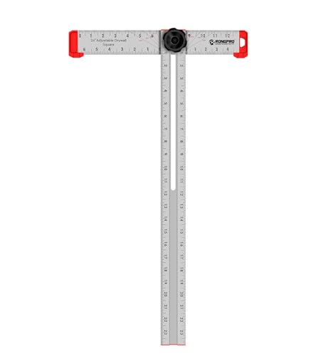 Rongpro 24inch Adjustable T-Square Measuring tools layout tools Aluminum Drywall A-Square von RONGPRO