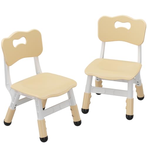 RONIPIC 2er Set Kinderstühle mit Rückenlehne, 3-stufig höhenverstellbarer Kunststoff-Kleinkindstühle für Kinder, 2-8 Jahre Kinder, für Kinderzimmer Klassenzimmern Kindergärten RONIPIC 2er Set Kinderstühle mit Rückenlehne, 3-stufig höhenverstellbarer Kunststoff-Kleinkindstühle für Kinder, 2-8 Jahre Kinder, für Kinderzimmer Klassenzimmern Kindergärten von RONIPIC