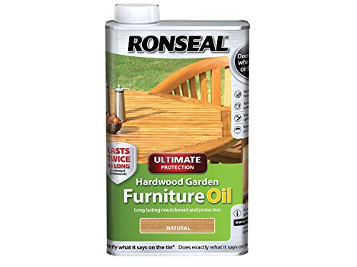 Ronseal uhwgfoclr 500 ml natur Ultimate Schutz Hardwood Garden Furniture Oil transparent von Ronseal